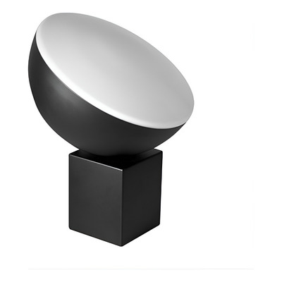 Velador Fylakas 12w Led Calido 33x25diam Negro Blanco