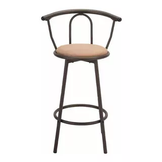 Silla Alta De Bar Giratoria Silla Para Bar Alta Premium Color Cafe