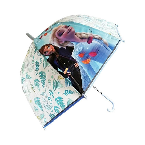 Paraguas Impermeable Infantil Lluvia Automatico Disney Wabro Color frozen celeste
