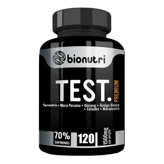 Testosterona Testo Premium Bionutri 120 Cápsulas 1500mg 