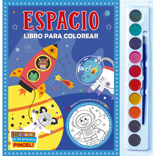 Libro para Colorear: El Espacio.: Libro para colorear: El Espacio, de Varios autores. Editorial Silver Dolphin (en español), tapa blanda en español, 2022