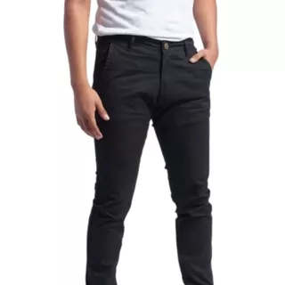 Pantalon Hombre Gabardina Elastizada Corte Chino Be Yourself