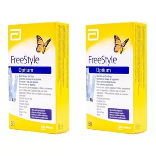 Tiras Glucometría Freestyle Optium X100 Unidades