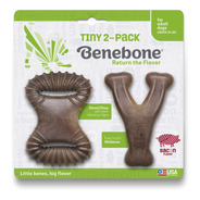 Hueso Benebone Wishbone/ Dental Chew 2pk Juguete Perro Tiny