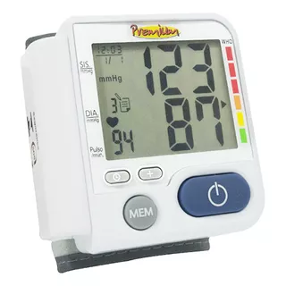 Aparelho Medidor De Pressão Arterial Digital De Pulso Premium Lp200 Branco