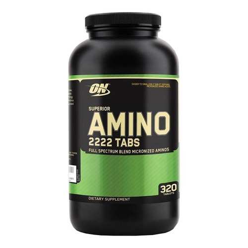 Optimum Nutrition Amino 2222 320caps Aminoacidos Sabor Sin Sabos