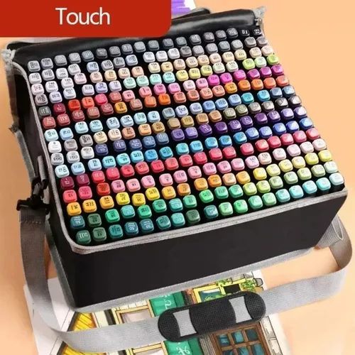 Estuche maleta con 262 marcadores plumones touch young doble punta de  colores / 262 colors