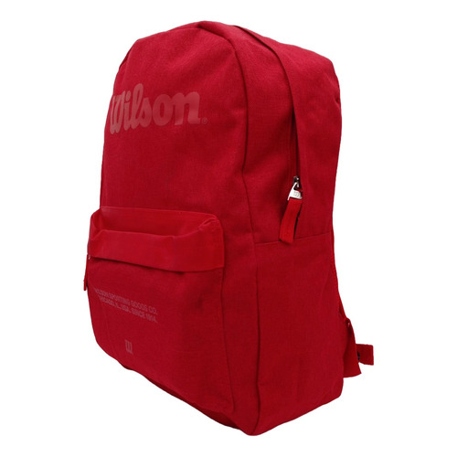 Morral Escolar Universitario Wilson Liverpool Unisex Color Rojo Diseño de la tela Liso