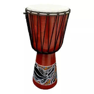 Djembe Instrumento Artesanal Importado Indionesia Tambor 35c