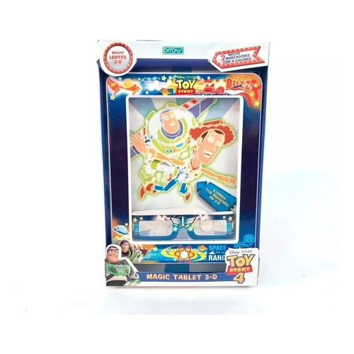 Pizarra Magic Tablet 3d Toy Story 4 Ditoys Color Blanco