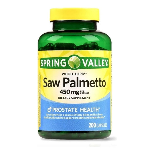 Saw Palmetto Sabal Palmito Prostata 450mg 200 Caps Eg S35