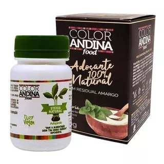 Adoçante Color Andina Natural 100% Stevia 40g Sem Amargor Nf