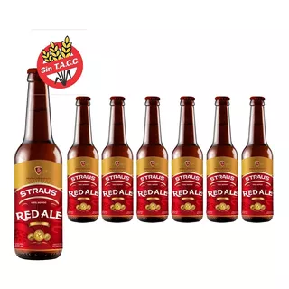 Cerveza Sin Tacc Straus Caramel Red Ale 330ml Pack X 6