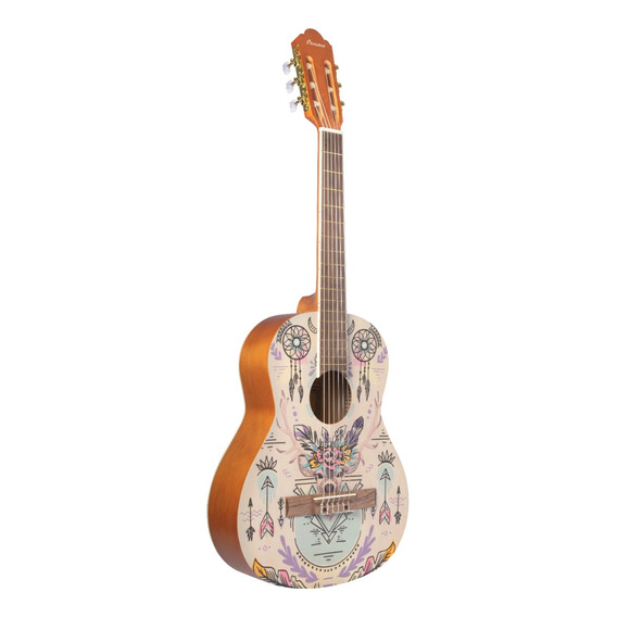 Guitarra Criolla 3/4 Bamboo Gc-36 Indie Con Funda