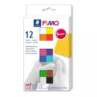 Arcilla Polimerica Fimo Soft 12 Colores Básicos De 25gr.