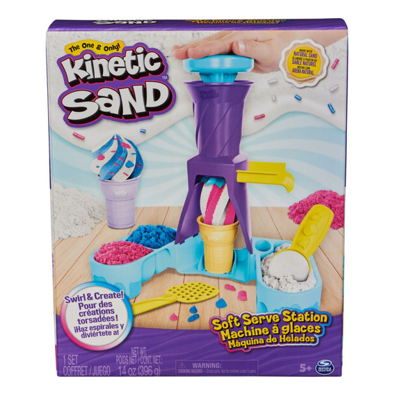 Kinetic Sand máquina de helados 396g de arena accesorios