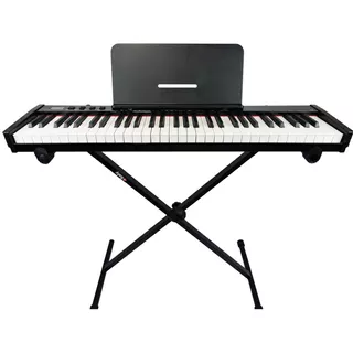 Piano Eletrôn Midi 61 Teclas Konix- Ph61-s  Bat Rec+ Suporte