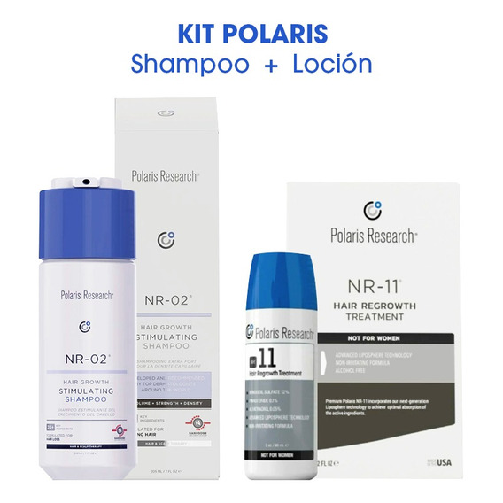 Kit Ds Shampoo Polaris Nr-02  + Polaris Nr-11 Locion