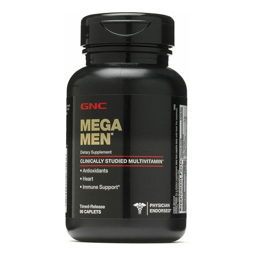 Suplemento en cápsula GNC  Mega Men Mega Men vitaminas en pote 90 un