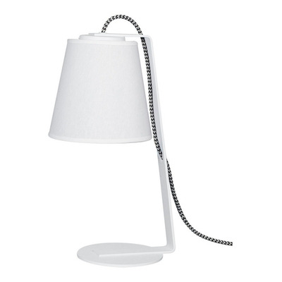 Veladores Modernos Lamparas Mesa Luz Cable Textil Led Lsi