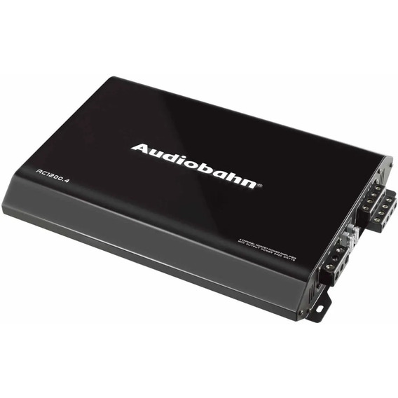 Fuente Amplificador Audiobahn 4 Canales 2400w Color Negro