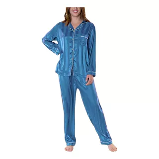 Pijama Satin Mujer 8564