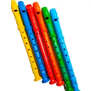  25 Flauta Doce Infantil Brinquedo Plastico Lembrancinha 