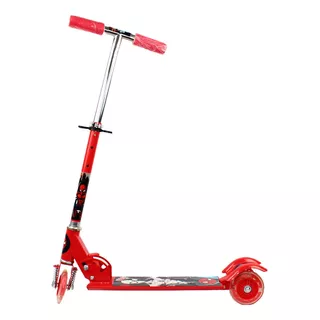 Scooter Con Luz Spiderman Infantil Plegable 3 Ruedas Niños