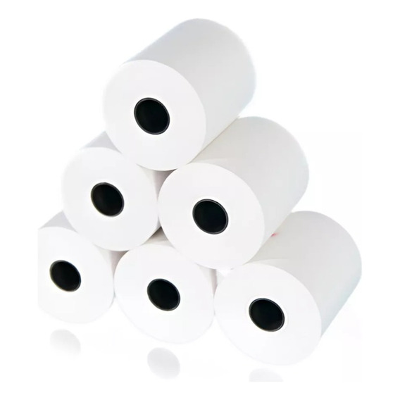 Papel Térmico 50 Rollos 80x80mm Impresora 80mm Para Oficina