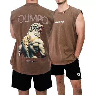 Playera Oversized Camiseta Fresafit Sin Mangas Tank Olimpo