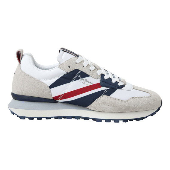 Tenis Pepe Jeans Hombre Foster Man Print Blanco