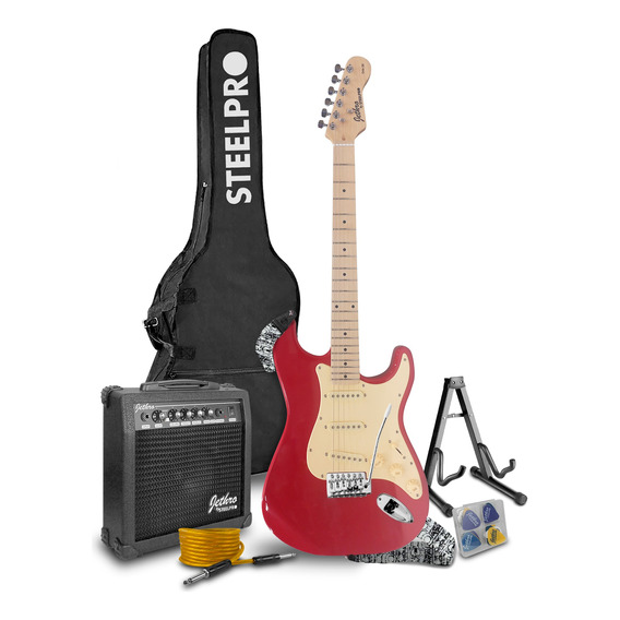 Paquete Guitarra Electrica Series Jethro By Steelpro 046-sk