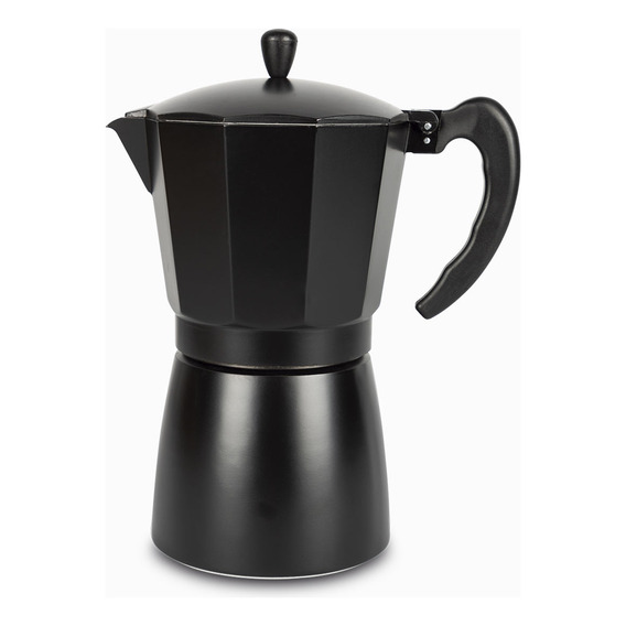 Cafetera Moka 12 Tazas Negra Ambiente Gourmet