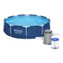 Pileta estructural Bestway Steel Pro 56679 x 3.05 m de ancho x 3.05 m de diámetro