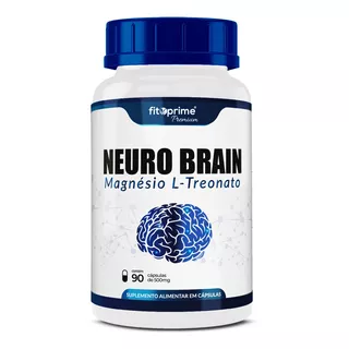 Neuro Brain Magnesio L-treonato 500mg 90cps Fitoprime Sabor Neutro