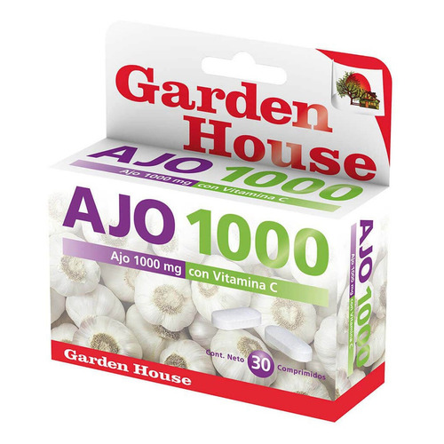 Ajo 1000 Garden House Con Vitamina C X 30 Comprimidos Sabor No