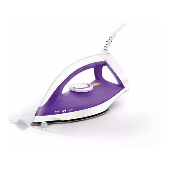 Plancha Philips Gc122 En Seco 1200w Cable 1,7m Color Violeta oscuro