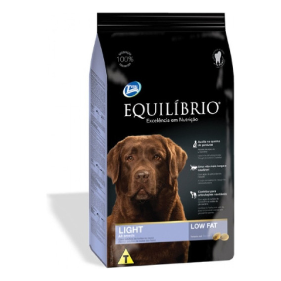 Alimento Equilibrio Perros Light Razas Medianas 15kg. Np