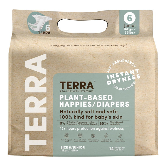 Pañales Terra Eco Biodegradables Desechables Talla Xxg