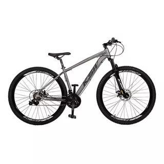 Bicicleta Aro 29 Ksw Alumínio 24 Vel Freio A Disco Mec Mtb Cor Grafite Com Preto Tamanho Do Quadro 17