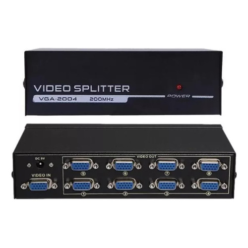 Distribuidor Splitter Vga 8 Ports 1x8 300 Mhz Full HD 3D