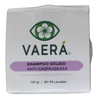  Shampoo Sólido Anti Caspa, Grasa, Anti Piojos, 100 Gr