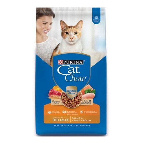 Alimento Cat Chow Defense Plus  Cat Chow Delimix Defense Plus  para gato adulto todos los tamaños sabor mix en bolsa de 24kg