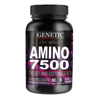 Amino 7500 Aminoacidos Esenciales X 90 Tabletas - Genetic Sabor Pastillas