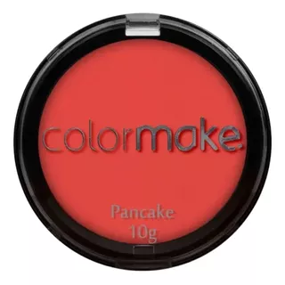 Base De Maquiagem Em Pó Colormake Maquiagem Artística Pancake Preto Colormake Maquiagem Artisica Halloween Pó Compacto Pancake Vermelho Tom Vermelho Premium - 10g