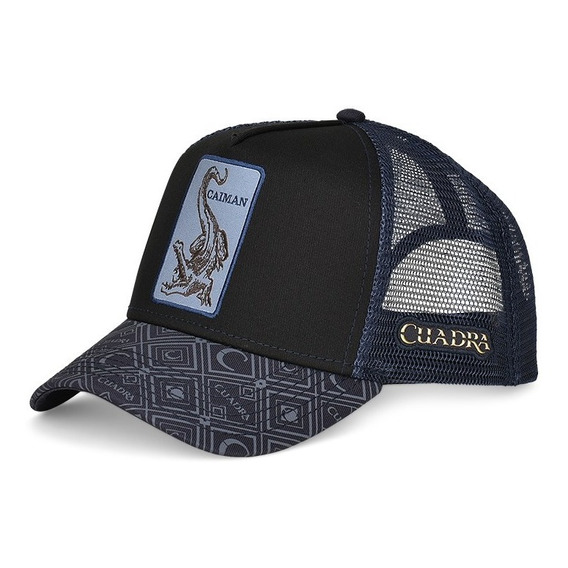 Gorra Snapback Cuadra Para Caballero Con Parche Azul