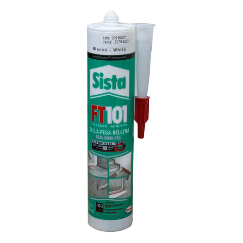 Sellador + Adhesivo Sista Ft101 Blanc0 X 280 Ml