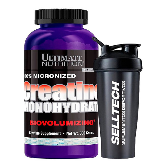 Creatina Monohidratada Ultimate Nutrition 300 Gr + Shaker