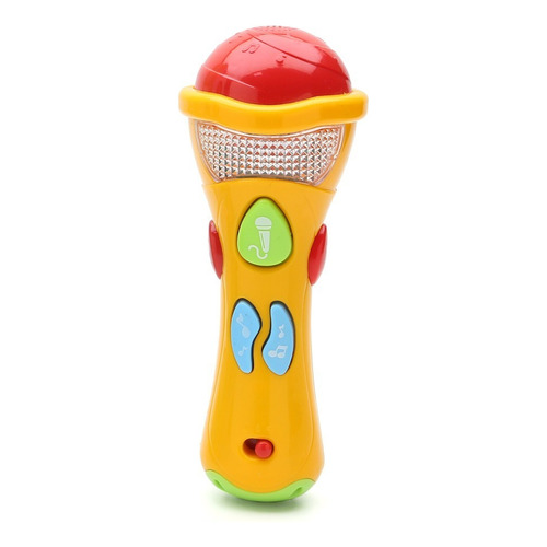 Micrófono Con Luces Led Y Grabador De Voz - Baby Innovation
