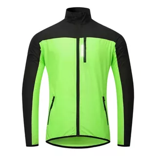 Campera De Ciclismo Running Impermeable Rompe Viento Ws